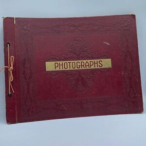 WWII Woman’s Army Corp WAC photo album empty distressed